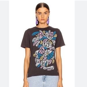 NWT Isabel Marant Zafferh Band Tee Shirt Faded Black XL